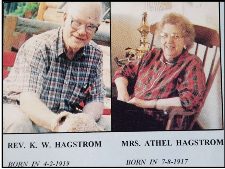 Rev. K.W. Hagstrom  and his wife